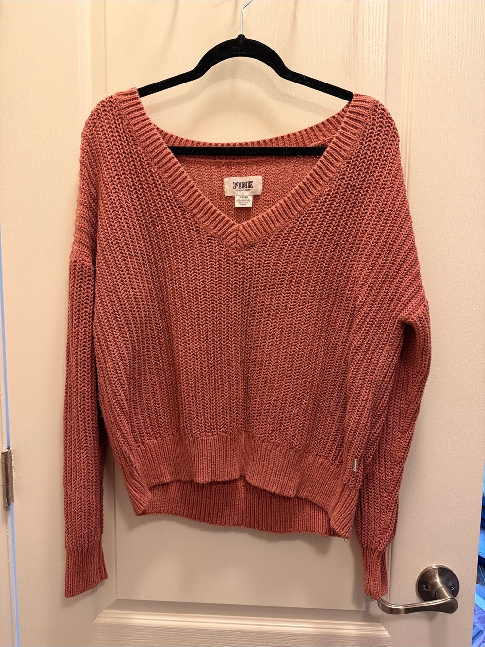 PINK Victoria's Secret V-Neck Sweater - Rose Clay